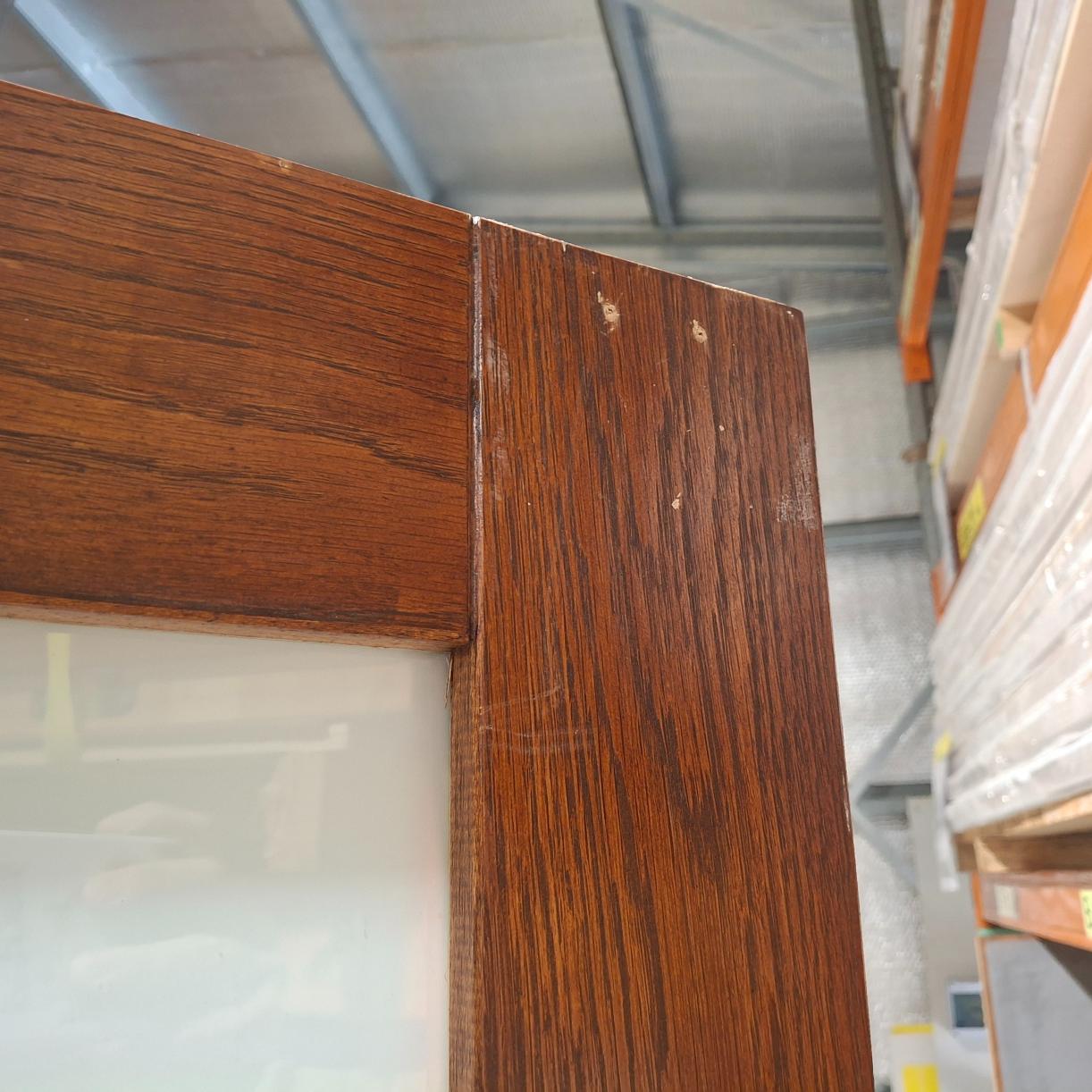 Timber Door - 2340h x 720w Solid Core Internal w/ 1 x Obscure Glass (LIN1) *Factory Second* 20375