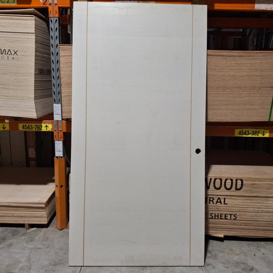 Timber Door - 2340h x 1200w Hollow Internal w/ Routered Pattern (Deco 11S) *Factory Second* 20378