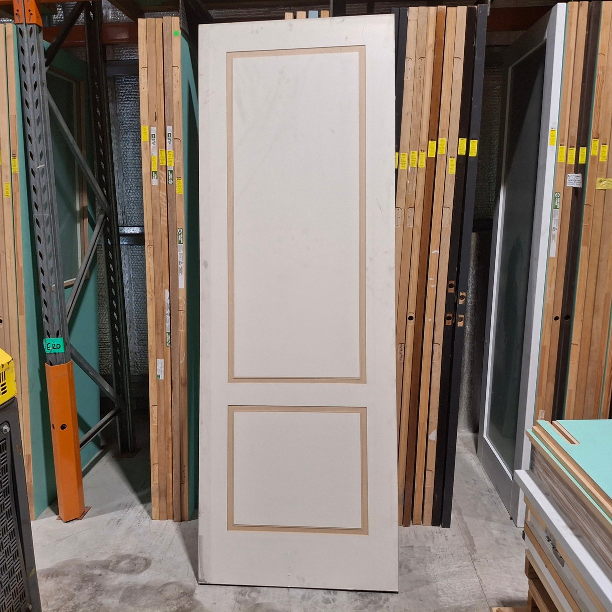 Timber Door - 2340h x 820w Hollow Core w/ Routered Pattern (SOR8) *Factory Second* 20396