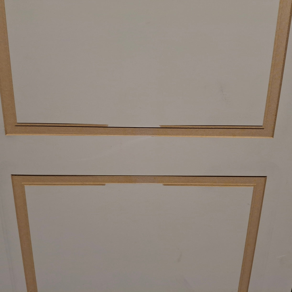 Timber Door - 2340h x 820w Hollow Core w/ Routered Pattern (SOR8) *Factory Second* 20396