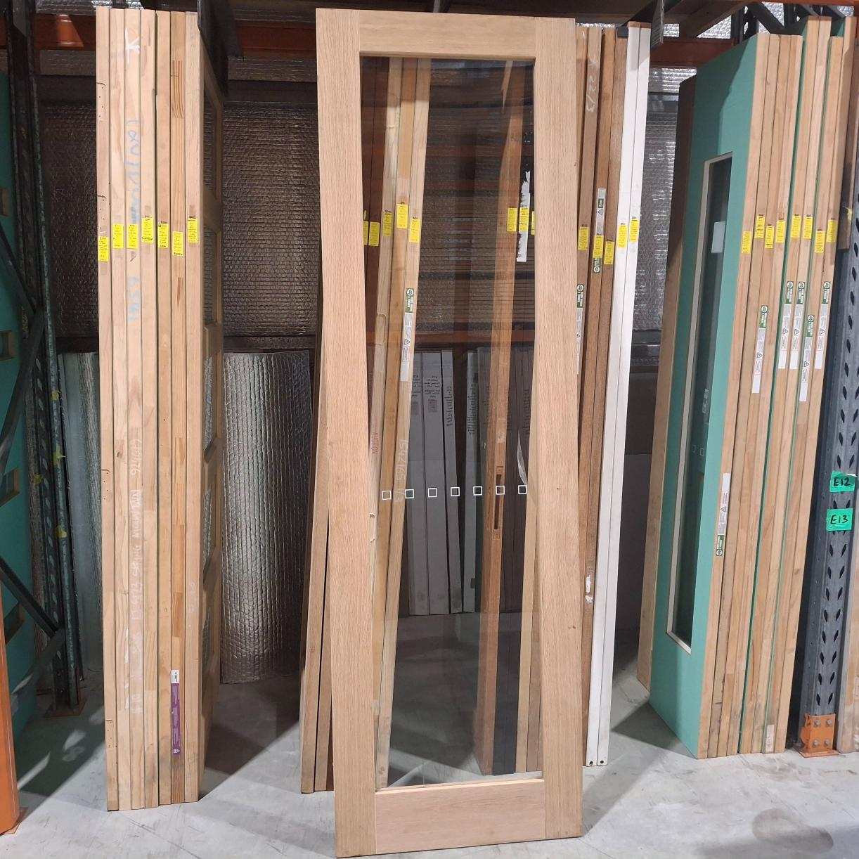 Timber Door - 2340h x 720w Solid Core Internal w/ 1 x Clear Glass (AMOD1GC) *Factory 2nd* 20410