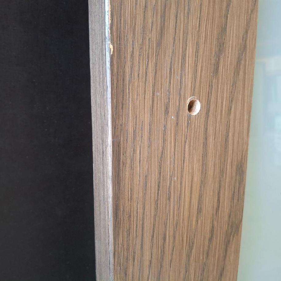 Timber Door - 2340h x 625w Solid Core w/ 1 x Obscure Glass (LIN1) *Factory 2nd* 20417