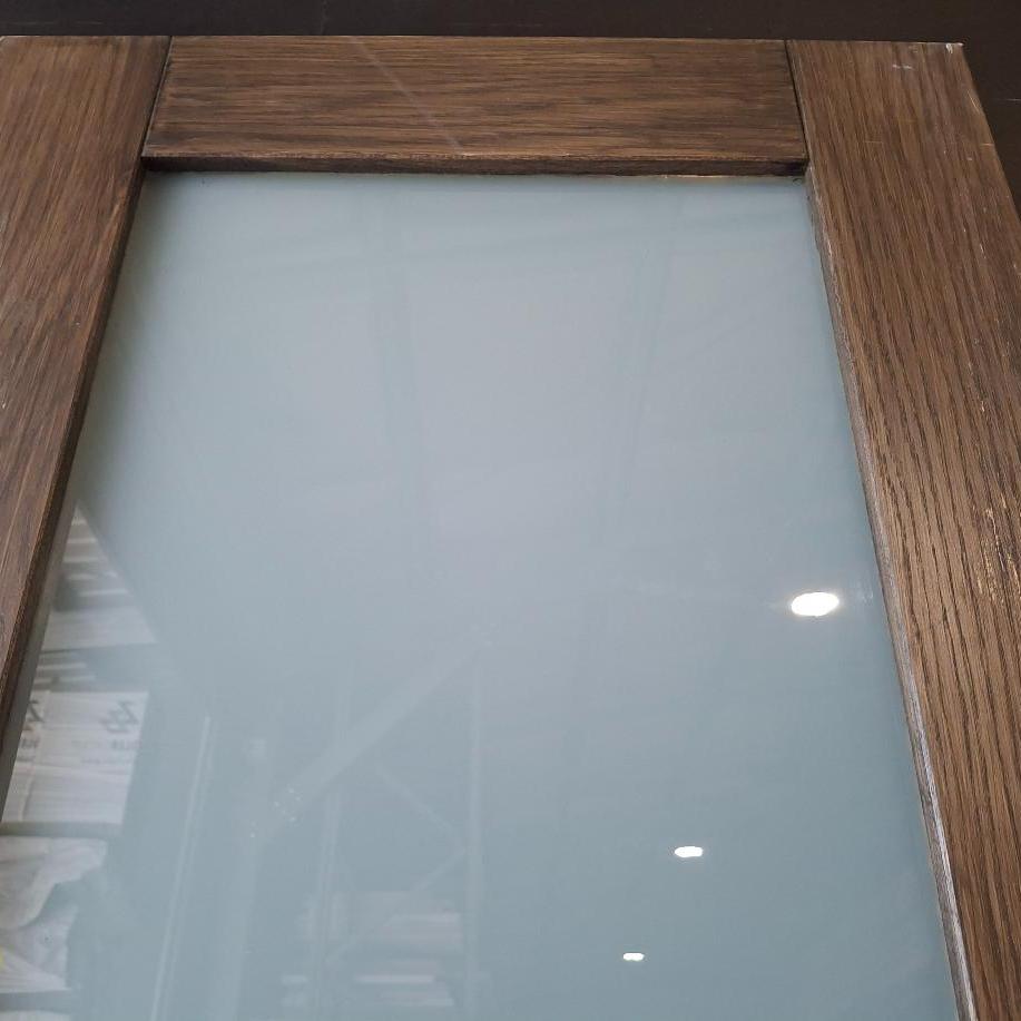 Timber Door - 2340h x 625w Solid Core w/ 1 x Obscure Glass (LIN1) *Factory 2nd* 20417