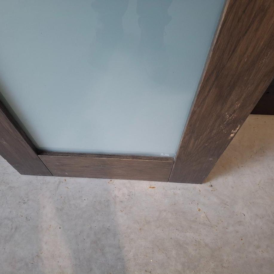 Timber Door - 2340h x 625w Solid Core w/ 1 x Obscure Glass (LIN1) *Factory 2nd* 20417