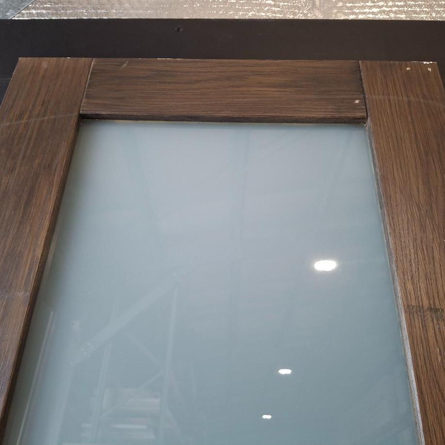Timber Door - 2340h x 625w Solid Core w/ 1 x Obscure Glass (LIN1) *Factory 2nd* 20417