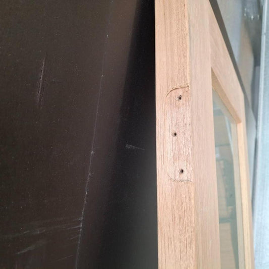 Timber Door - 2340h x 620w Solid Core w/ 1 x Obscure Glass (AMOD1GT) *Factory 2nd* 20421