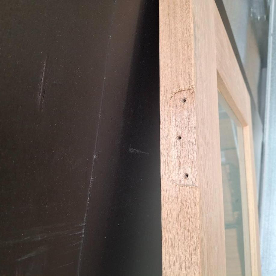 Timber Door - 2340h x 620w Solid Core w/ 1 x Obscure Glass (AMOD1GT) *Factory 2nd* 20421