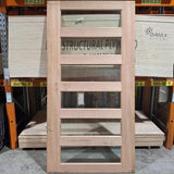 Timber Entry Door - 2340h x 1200w Solid Core w/ 6 x Clear Glass (XS26) *Factory 2nd* 20441