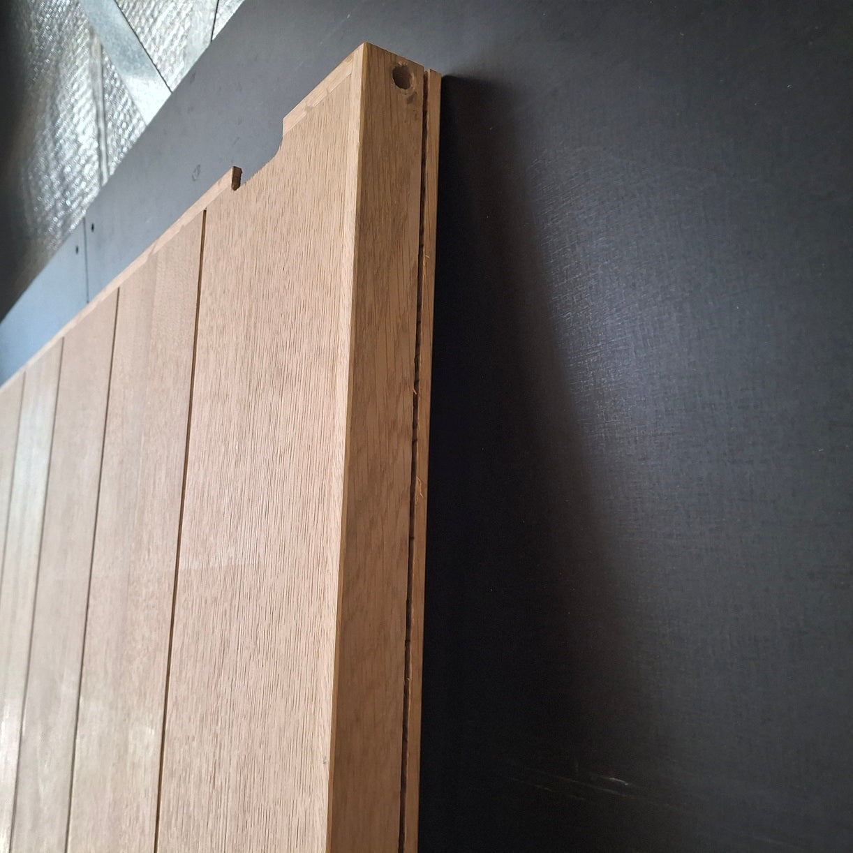 Timber Entry Door - 2340h x 1200w Solid Core Door w/ Pattern (ELEMWS A2) *Factory 2nd* 20501