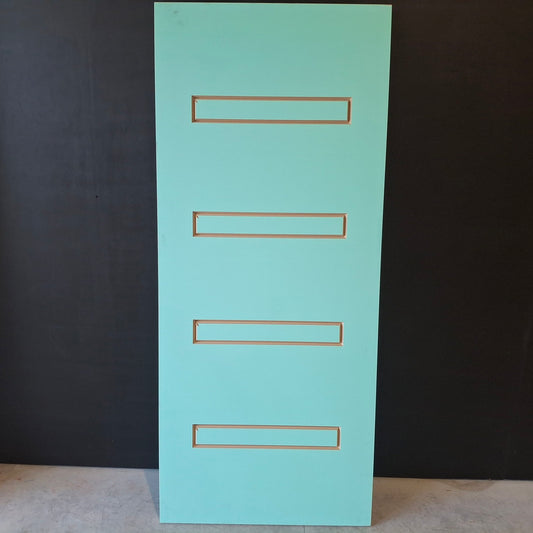 Timber Entry Door - 2037h x 870w Solid Core Door w/ One-side Pattern (Damaged) *Factory 2nd* 20503