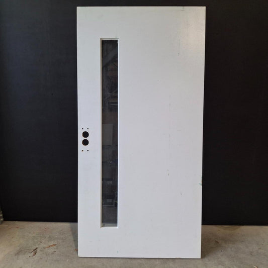 Timber Entry Door - 2040h x 1020w Solid Core Door w/ 1 x Clear Glass (XN1) *Factory 2nd* 20510