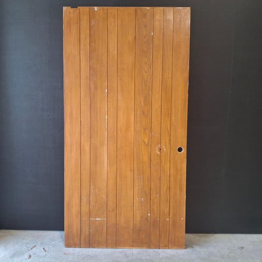 Timber Entry Door - 2340h x 1200w Solid Core Door w/ Pattern (ELEMWS A1) *Factory 2nd* 20511