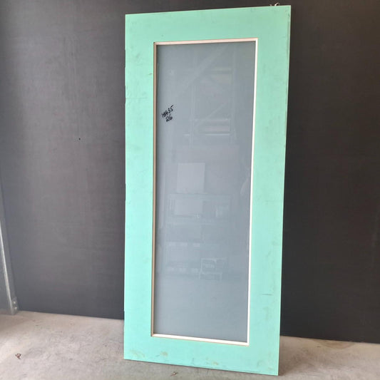 Timber Entry Door - 2040h x 920w Solid Core Door w/ 1 x Obscure Glass (NEX100) *Factory 2nd* 20518