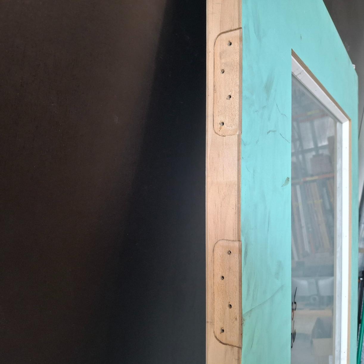 Timber Entry Door - 2040h x 920w Solid Core Door w/ 1 x Obscure Glass (NEX100) *Factory 2nd* 20518