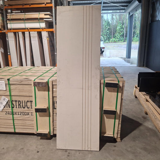 Timber Door - 2040h x 620w Solid Core Routered Timber Door (HAG9) *Factory 2nd* 20522