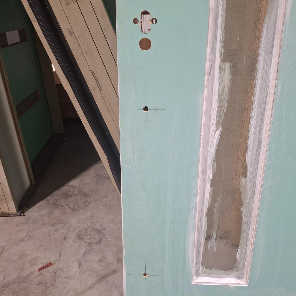 Timber Entry Door - 2040h x 1200w Solid Core Door w/ 1 x Clear Glass (XN1) *Factory 2nd* 20524