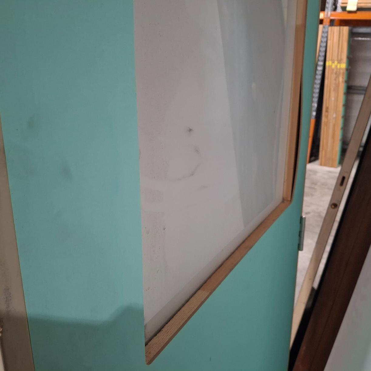 Timber Entry Door - Pre-Hung in 2120h x 865w Frame w/ 1 x OBS Glass (XF3) *Factory 2nd* 20538