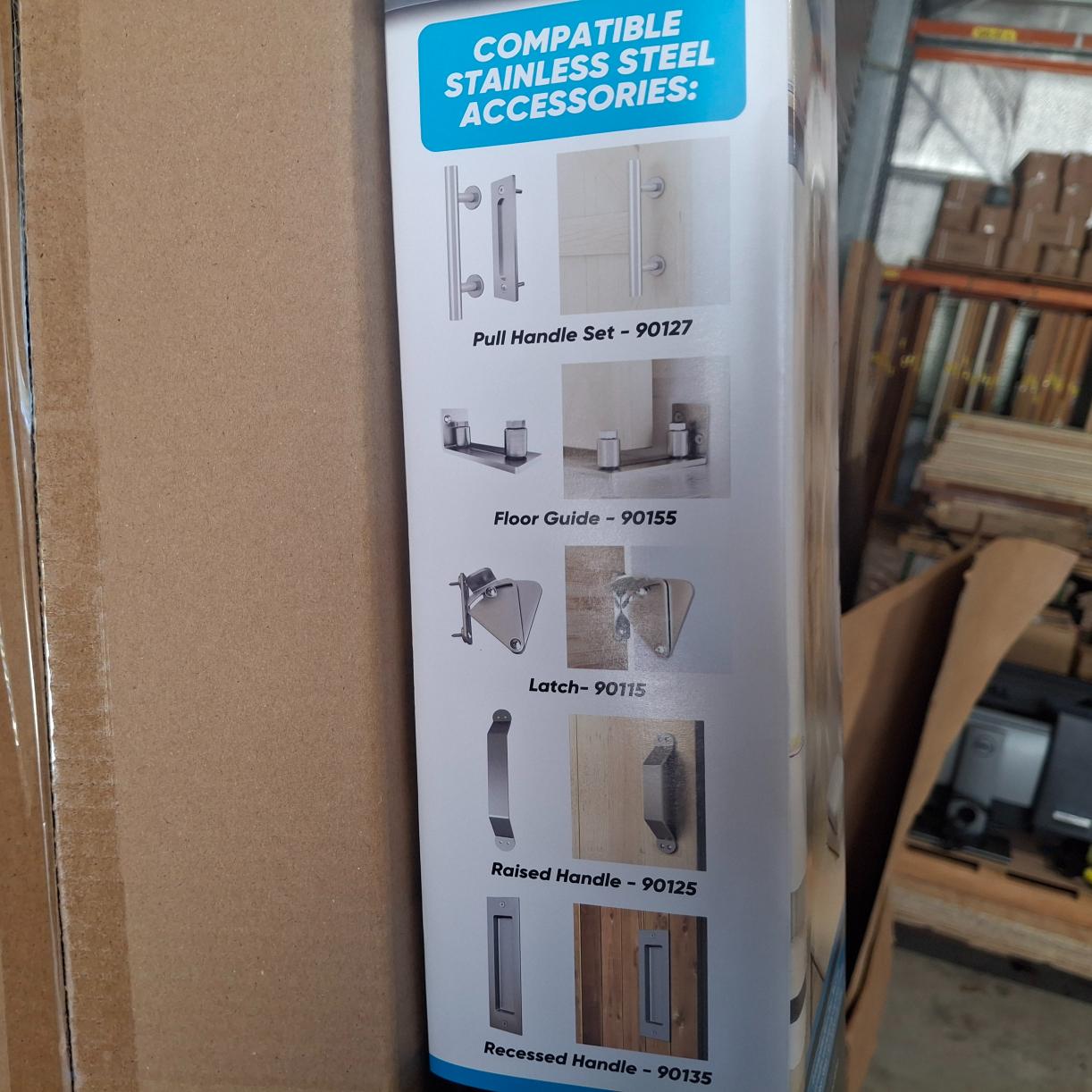 Barn Door Track Set - Rollers Tracks & Hardware for Internal Barn Door *Factory 2nd* 20542