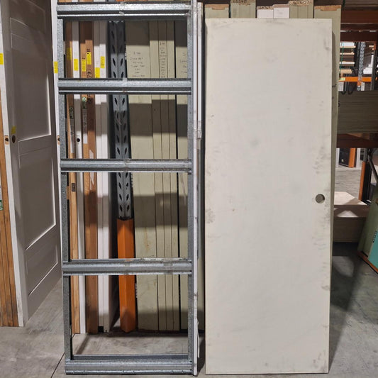 Cavity Slider Steel Frame + Door - 2040h x 720w Hollow Core Plain Door *Factory 2nd* SKU: 20543