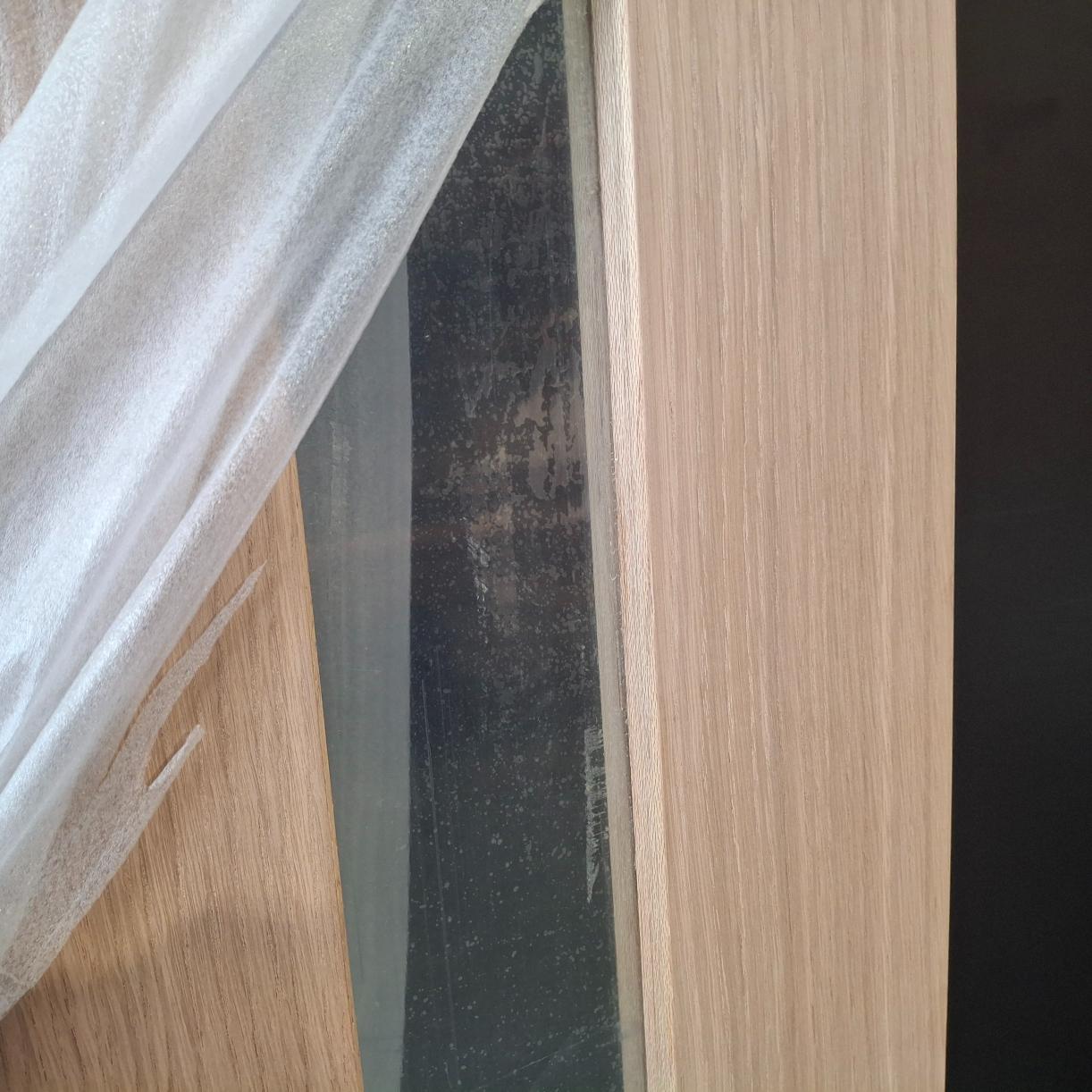 Timber Door - 2040h x 1200w Solid Core Internal w/ 3 x Clear Glass (AMOD19GC) *Factory 2nd* 20547