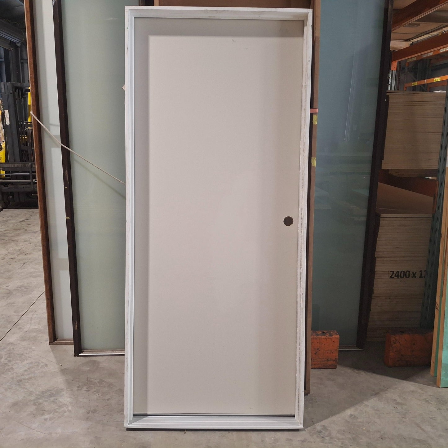 Timber Door - 2040h x 870w Internal Hollow Core, Hung in a 2090h x 910w Frame *Factory 2nd* 20553