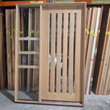 Timber Door - Pre-Hung in a 2430h x 1695w Frame w/ 5 x Clear Glass (AWOWS5VG)*Factory 2nd* 20555