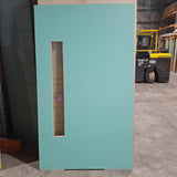 Timber Entry Door - 2040h x 1200w Solid Core Door w/ 1 x Clear Glass (PMAD101) *Factory 2nd* 20573