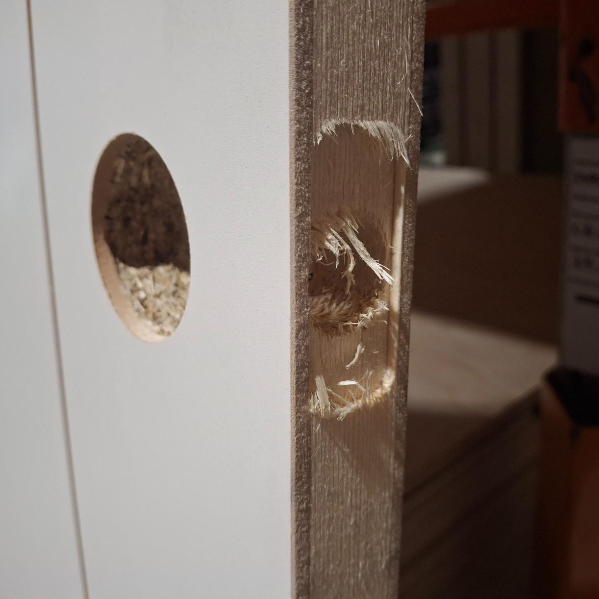 Timber Door - 2340h x 820w Hollow Core w/ Routered Pattern (DECO 10S) *Factory Second* 20583