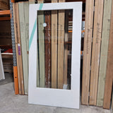Timber Entry Door - 2340h x 1200w Solid Core Door w/ 1 x Clear Glass *Factory 2nd* 20587