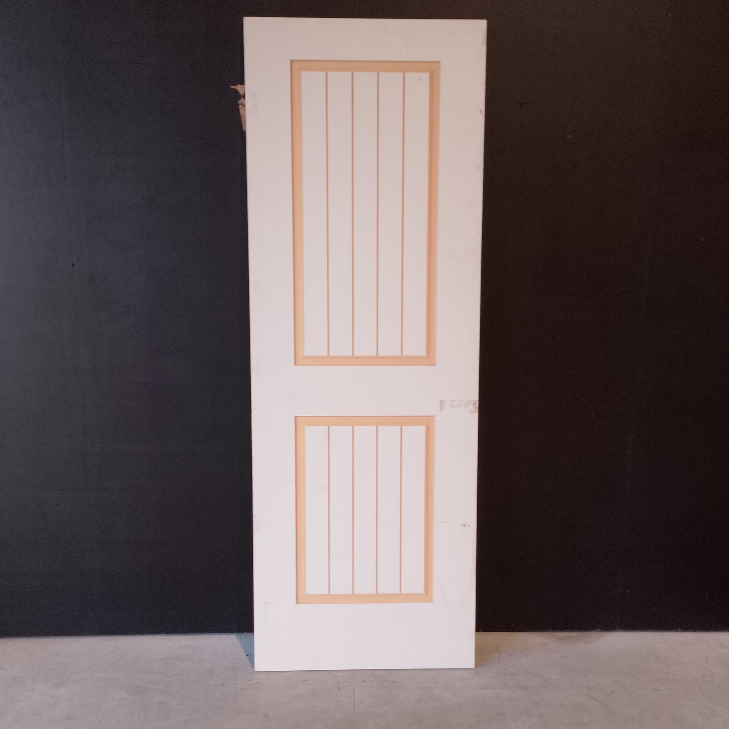 Timber Door - 2040h x 720w Hollow Internal Door w/ Routed Pattern (SOR22) *Factory 2nd* 20590