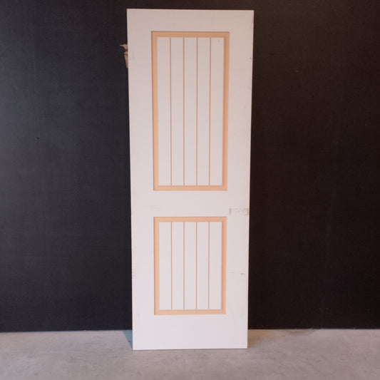 Timber Door - 2040h x 720w Hollow Internal Door w/ Routed Pattern (SOR22) *Factory 2nd* 20590