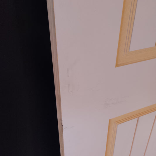 Timber Door - 2040h x 720w Hollow Internal Door w/ Routed Pattern (SOR22) *Factory 2nd* 20590