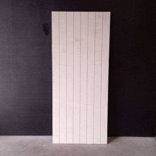 Internal Timber Door - 2040h x 870w Hollow Core w/ Routed Pattern *Factory Second* 20593