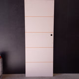 Internal Timber Door - 2340h x 870w Hollow Core Door w/ Routed Pattern (HLR230) *Factory 2nd* 20596