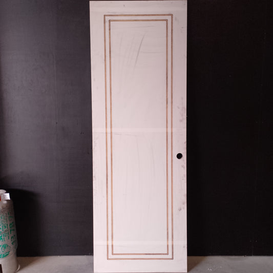 Internal Timber Door - 2340h x 820w Hollow Core Door w/ Routed Pattern (HA5) *Factory 2nd* 20597