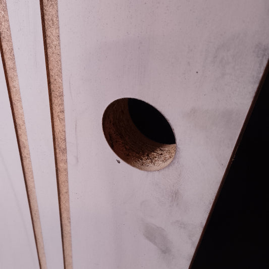 Internal Timber Door - 2340h x 820w Hollow Core Door w/ Routed Pattern (HA5) *Factory 2nd* 20597