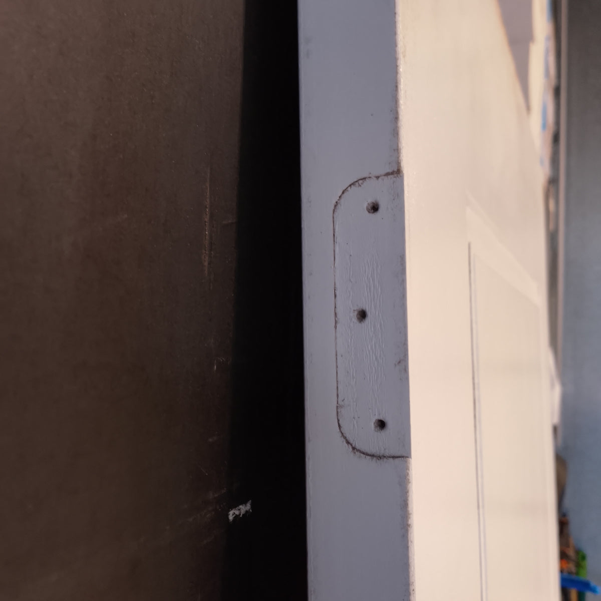 Internal Timber Door - 2340h x 820w Hollow Core Door w/ Routed Pattern *Factory 2nd* 20598