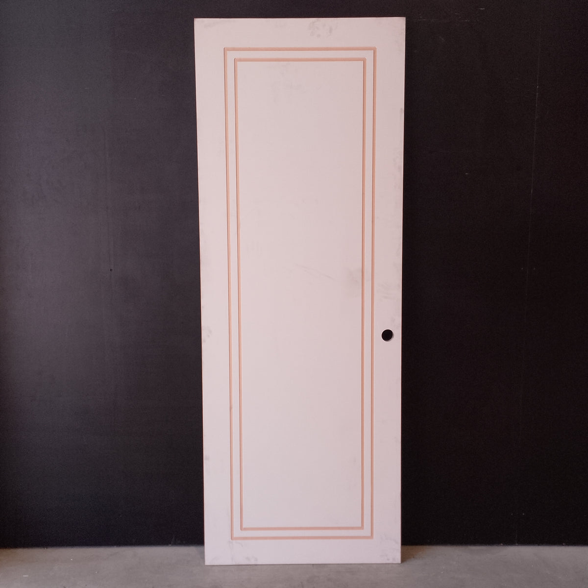 Internal Timber Door - 2340h x 870w Hollow Core Door w/ Routed Pattern *Factory 2nd* 20602