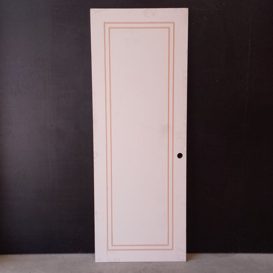 Internal Timber Door - 2340h x 870w Hollow Core Door w/ Routed Pattern *Factory 2nd* 20602