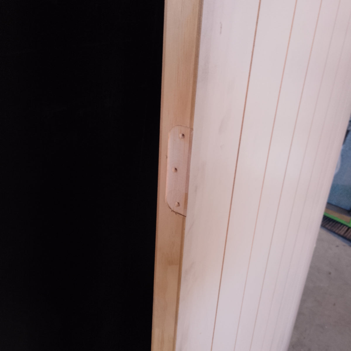 Internal Timber Door - 2340h x 870w Hollow Core Door w/ Routed Pattern *Factory 2nd* 20603