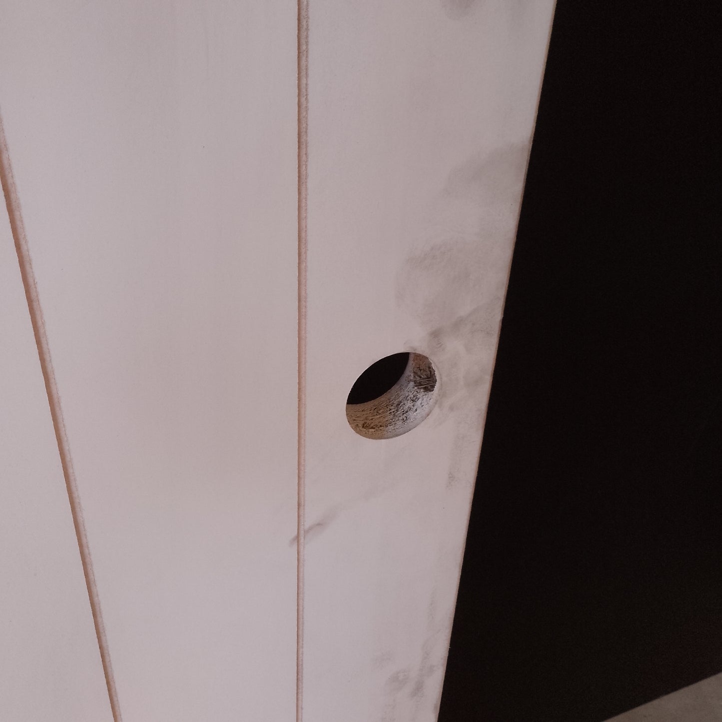 Internal Timber Door - 2340h x 870w Hollow Core Door w/ Routed Pattern *Factory 2nd* 20605