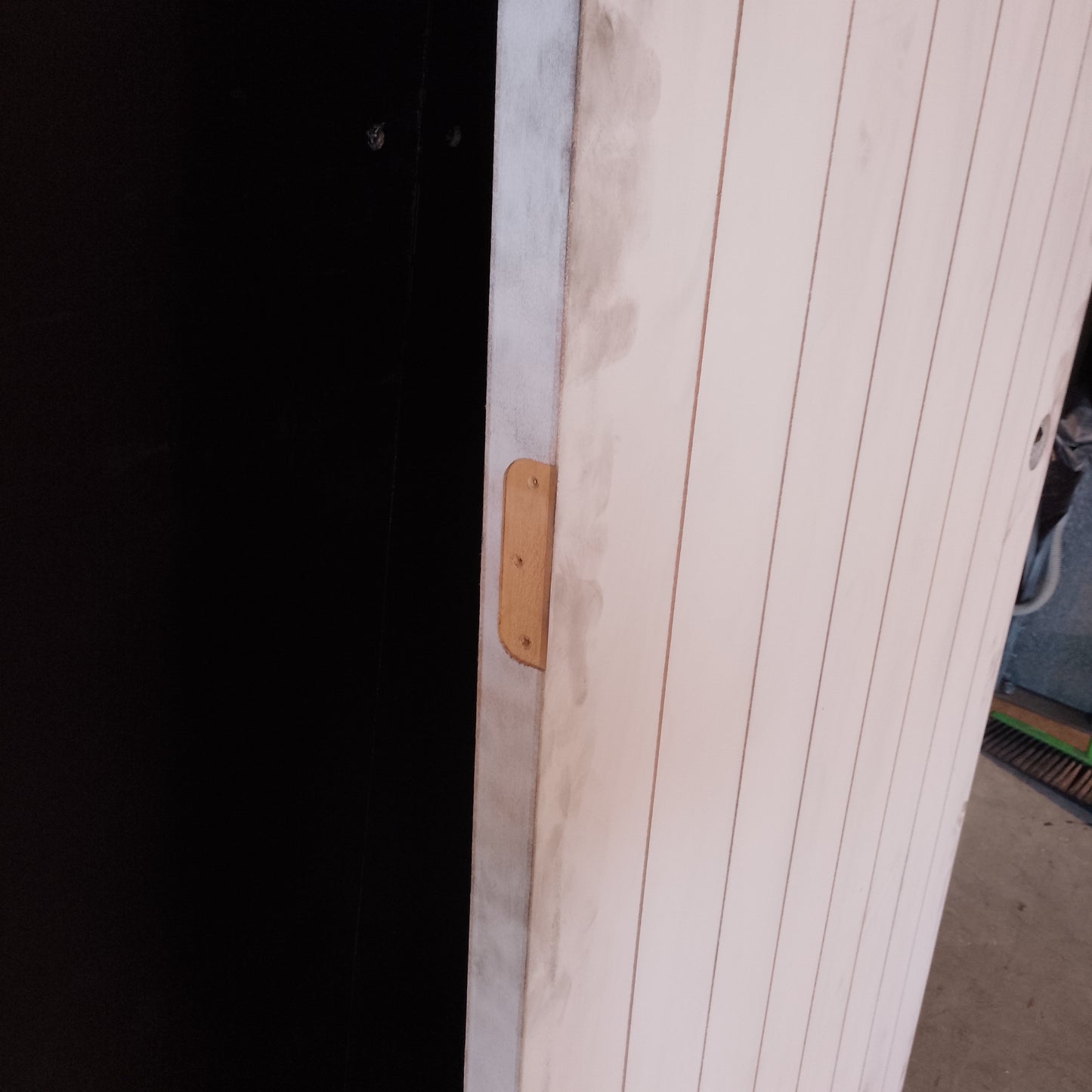 Internal Timber Door - 2340h x 870w Hollow Core Door w/ Routed Pattern *Factory 2nd* 20605