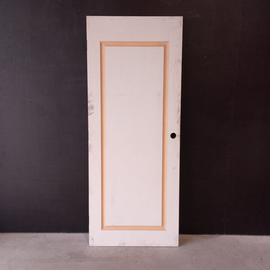 Internal Timber Door - 2040h x 820w Solid Core Door w/ Routed Pattern *Factory 2nd* 20606