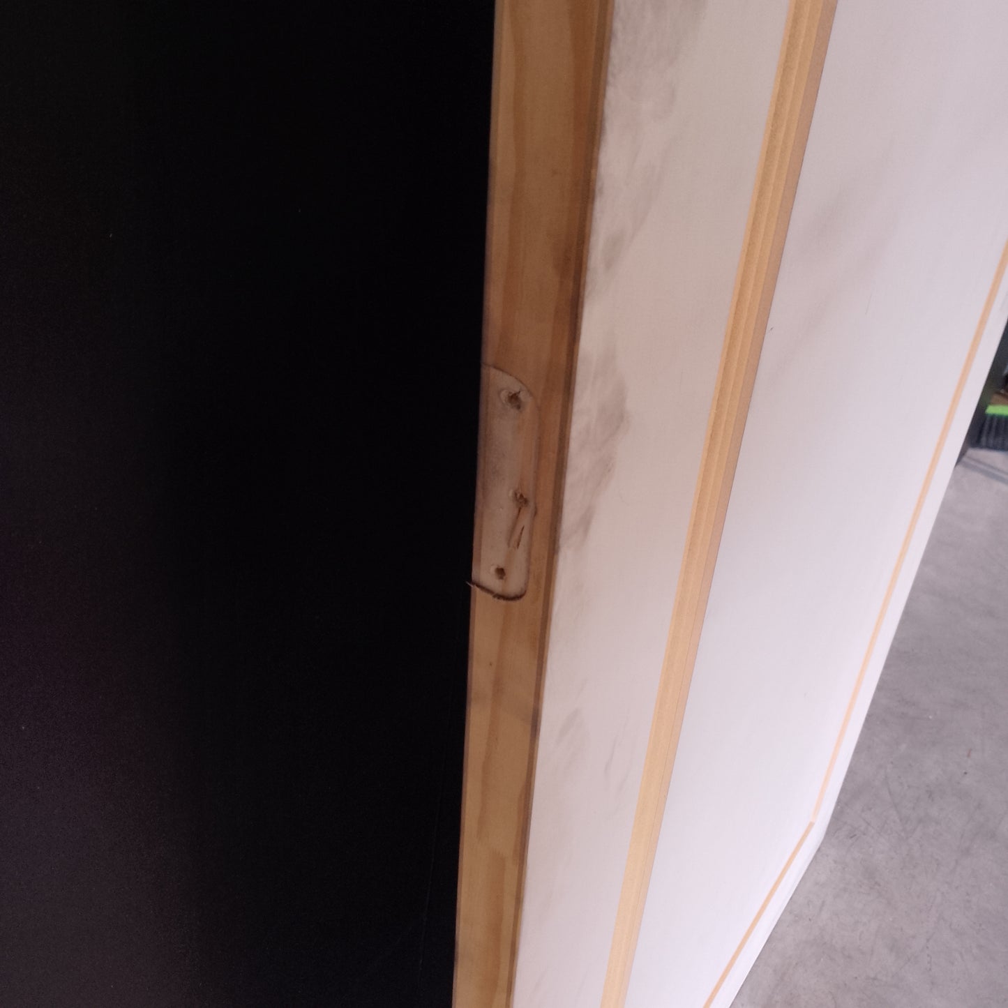 Internal Timber Door - 2040h x 820w Solid Core Door w/ Routed Pattern *Factory 2nd* 20606
