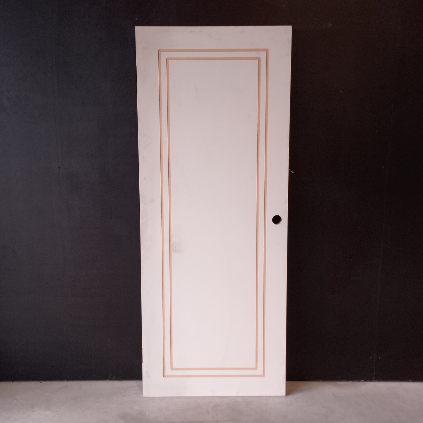 Internal Timber Door - 2040h x 820w Hollow Core Door w/Routed Pattern (HA5) *Factory 2nd* 20609