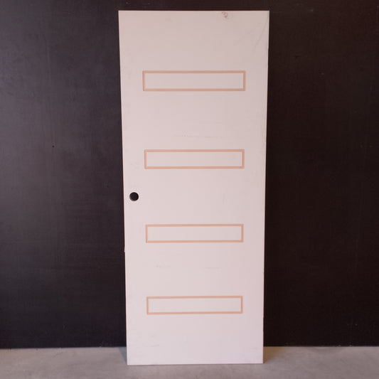 Internal Timber Door - 2040h x 820w Hollow Core Door w/Routed Pattern (HA40) *Factory 2nd* 20611