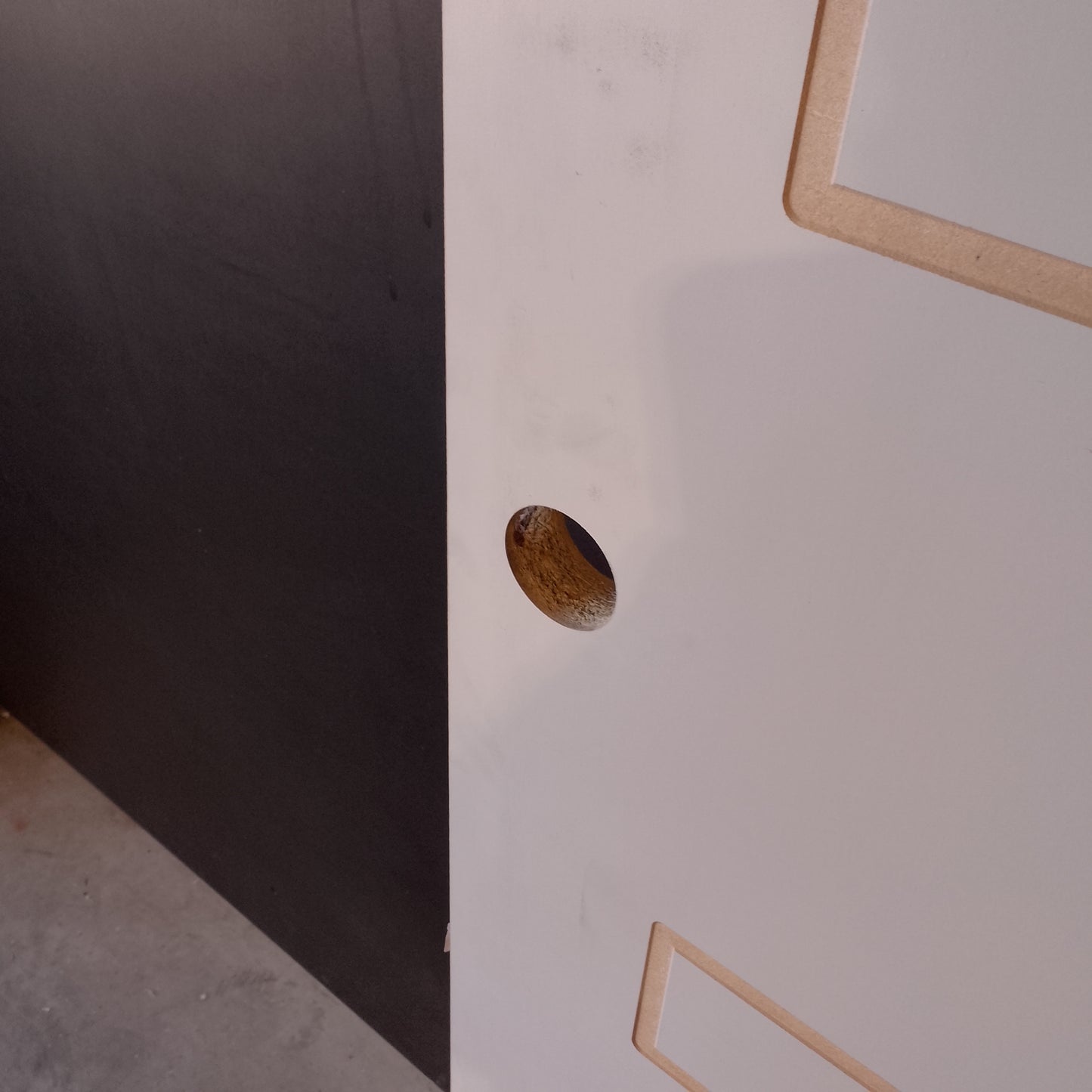Internal Timber Door - 2040h x 820w Hollow Core Door w/Routed Pattern (HA40) *Factory 2nd* 20611