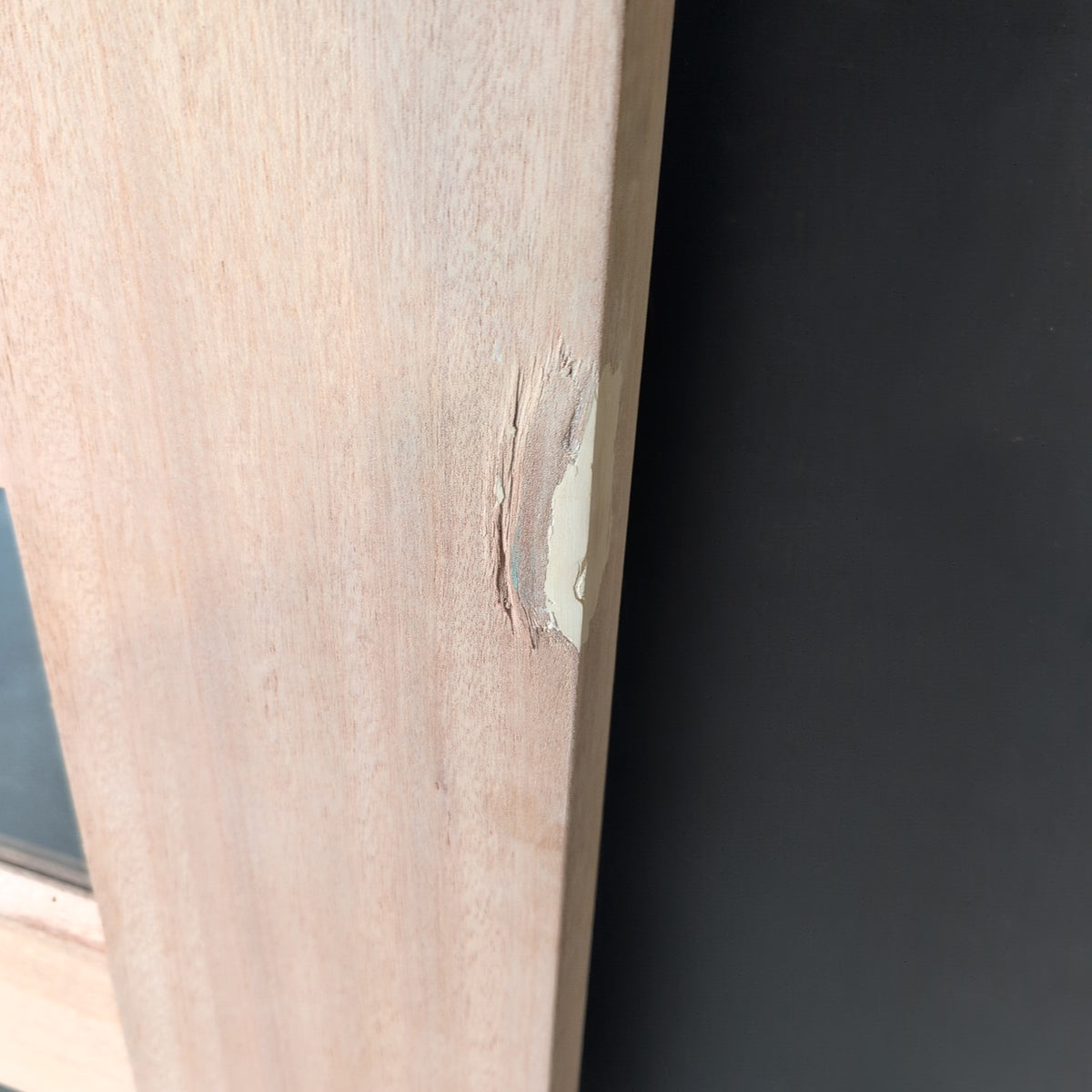 Timber Entry Door - 2040h x 1200w Solid Core w/ 6 x Clear Glass (XS26) *Factory 2nd - Damaged* 20612