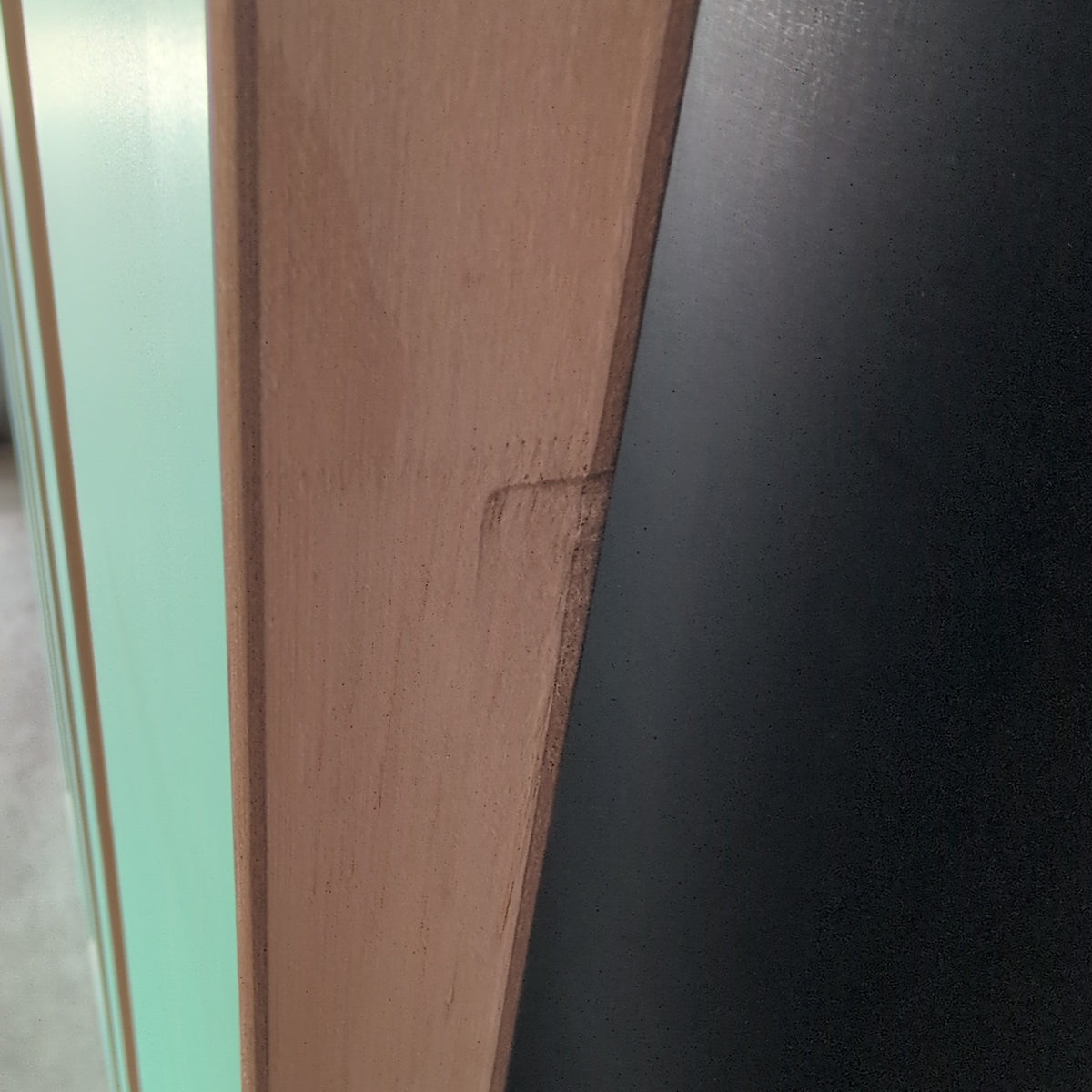 Timber Entry Door - 2040h x 1200w Solid Core w/ 4 x Clear Glass (NEX40) *Factory 2nd* 20613