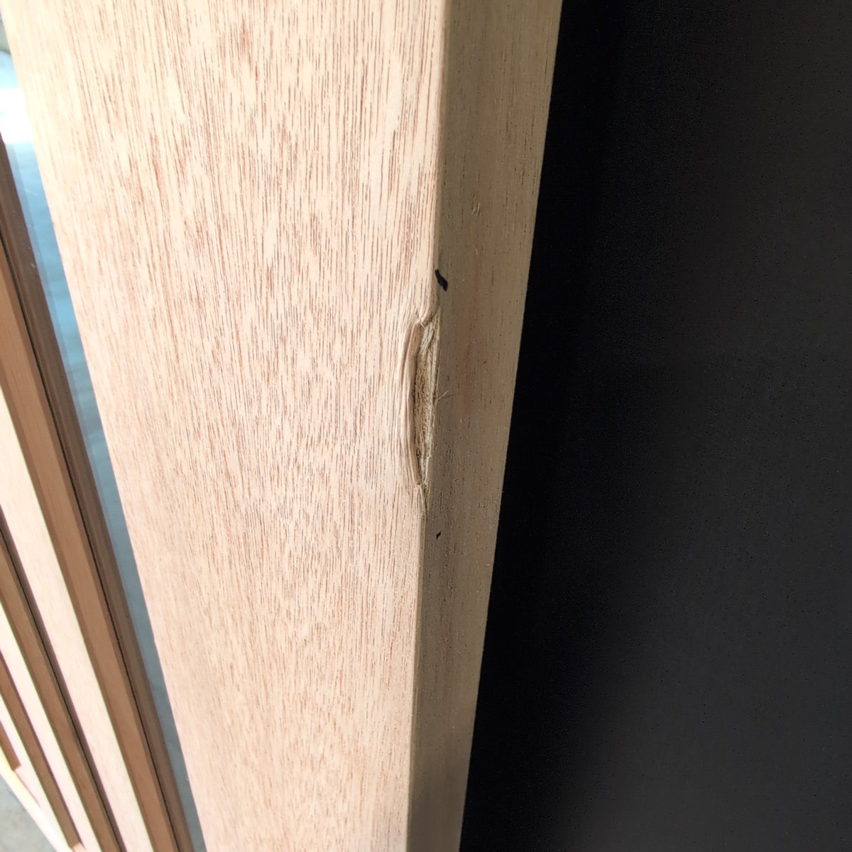 Timber Entry Door - 2340h x 1200w Solid Core w/ 5 x Clear Glass (XS45) *Factory 2nd* 20614